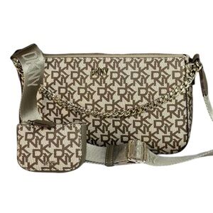 DKNY • Quincy Demi Signature Logo 2 Piece Set Crossbody Bag Coin Pouch ID Case